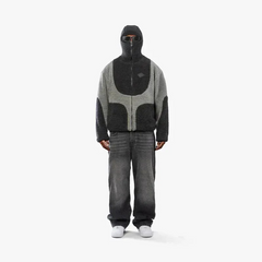 Trendiger moderner Herren-Kapuzenpullover | Warme in Grau