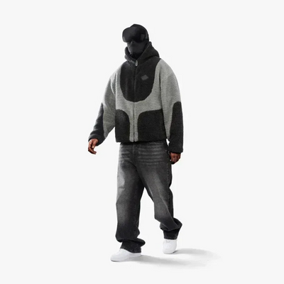 Trendiger moderner Herren-Kapuzenpullover | Warme