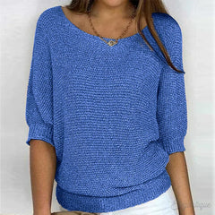 Ruby | Leichter Übergangs Pullover in Blau