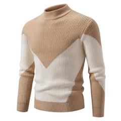 Liam® | Premium Pullover für Herren in Beiger Diamant