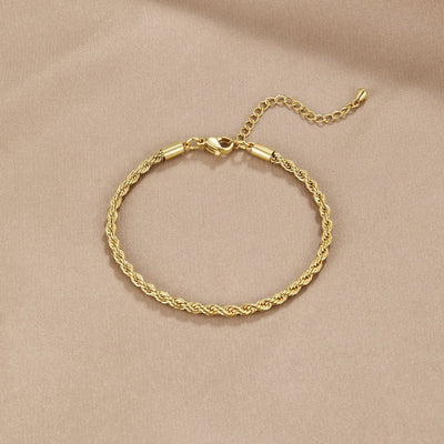 Verdrehte Chic Goldarmband