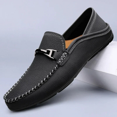 Montegro Leder Schuhe in Schwarz