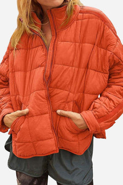 Utey | Damen Leichte Daunen Reißverschluss Reisejacke in Orange