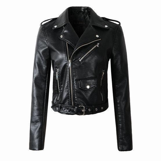 Damen Bikerjacke mit Reißverschluss | Klassisch