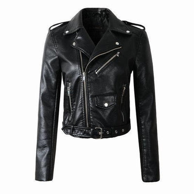 Damen Bikerjacke mit Reißverschluss | Klassisch