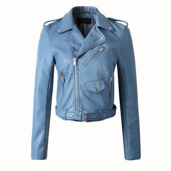 Damen Bikerjacke mit Reißverschluss | Klassisch
