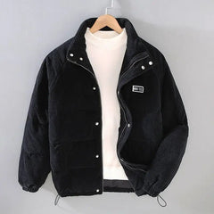 William - Unisex Stylische, leichte Winterjacke in Schwarz