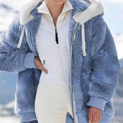 Petra™ | Winterjacke mit Kapuze in Blau