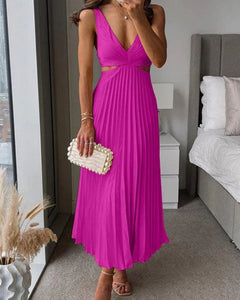 Valentina | Elegantes Abend-Midikleid in Rosa