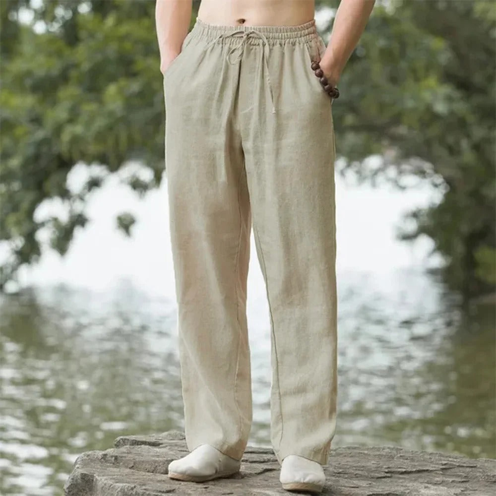 Breezy Leinen Strandhose für Männer