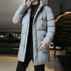 Isidor® | Elegante lange Winterjacke in Grau