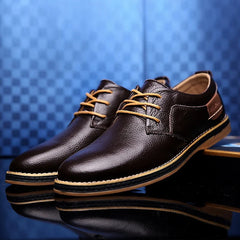 David - Echte Lederschuhe für Herren in Braun