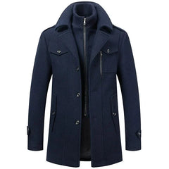 Nikolaus® | Eleganter Wintermantel in Blau