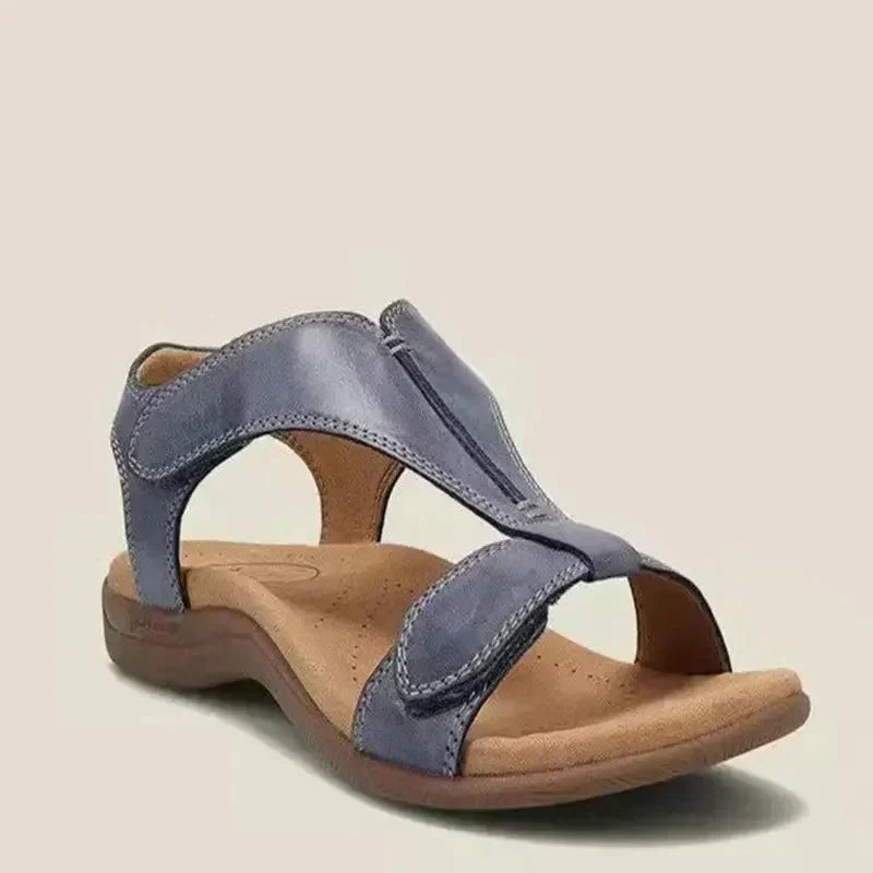 Olga® | Katie verstellbare Sommersandalen aus Leder mit Fußgewölbeunterstützung