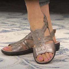 Maricela® | Stilvolle ergonomische Sandalen mit Fußgewölbeunterstützung in Gold