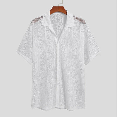 Transparentes Spitzen-Top