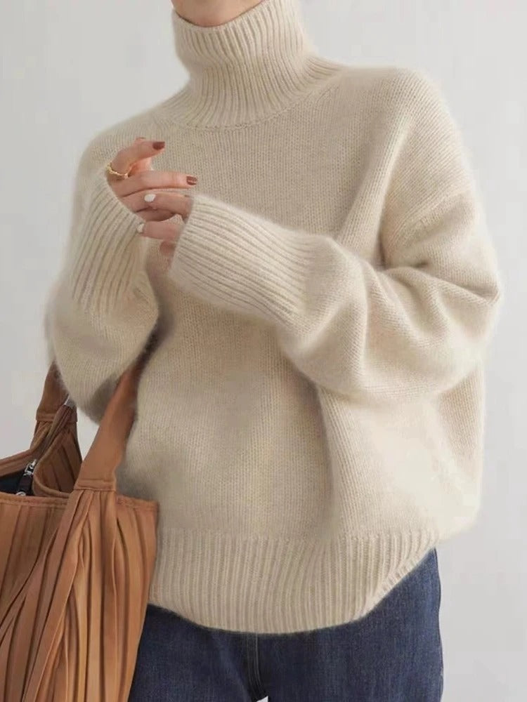 Milensa - Rollkragenpullover aus Merinowolle, warm und bequem
