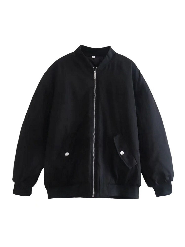 Damen Bomber Übergangsjacke | Übergroße