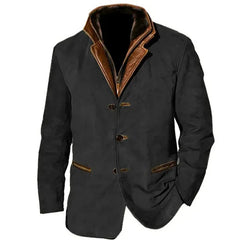 Vincent | Vintage Winterjacke in Schwarz