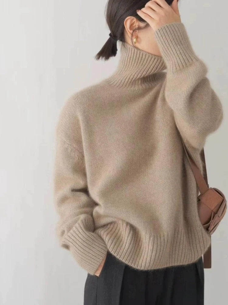 Milensa - Rollkragenpullover aus Merinowolle, warm und bequem