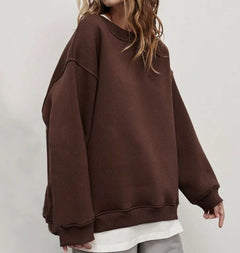Vanna - Basic-Pullover - Übergrößen-Passform in Braun