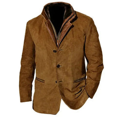 Vincent | Vintage Winterjacke in Dunkelbraun