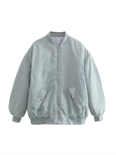 Damen Bomber Übergangsjacke | Übergroße