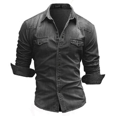 Nariko | Retro-Camisole aus Jeansstoff in Hellgrau
