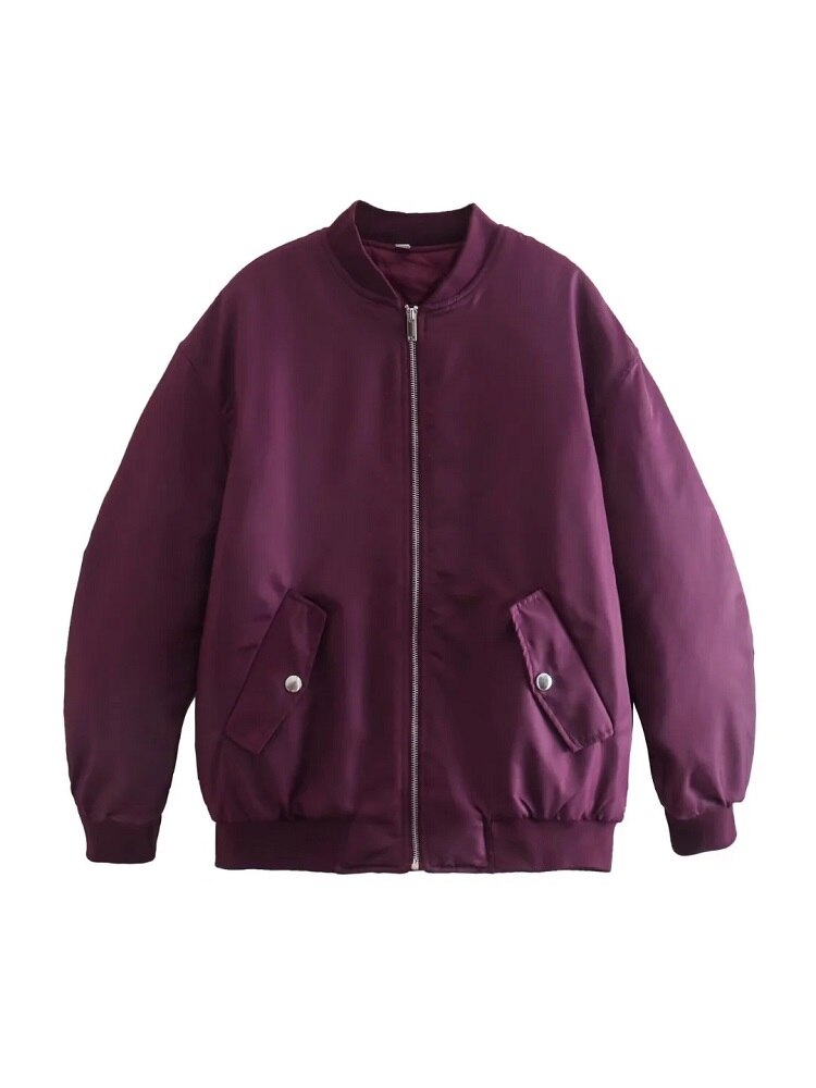 Damen Bomber Übergangsjacke | Übergroße