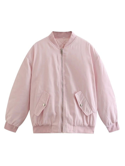 Damen Bomber Übergangsjacke | Übergroße