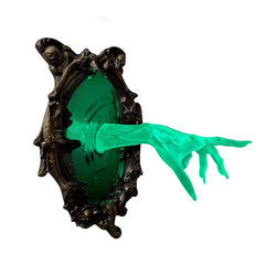 WraithClutch – Wanddeko mit Geisterhand für die Halloween-Dekoration in Grün