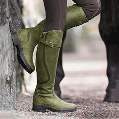 Wasserdichte Hohe Damenstiefel in Grün