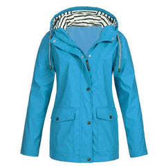 Thibault - Bequeme und wasserabweisende Regenjacke in Blau