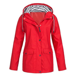 Thibault - Bequeme und wasserabweisende Regenjacke in Rot
