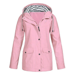 Thibault - Bequeme und wasserabweisende Regenjacke in Hellrosa