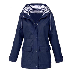 Thibault - Bequeme und wasserabweisende Regenjacke in Dunkelblau