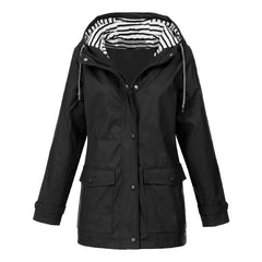 Thibault - Bequeme und wasserabweisende Regenjacke in Schwarz