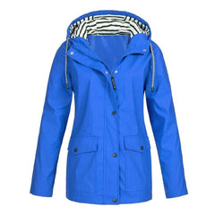 Thibault - Bequeme und wasserabweisende Regenjacke in Kobaltblau