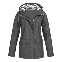 Thibault - Bequeme und wasserabweisende Regenjacke in Dunkelgrau