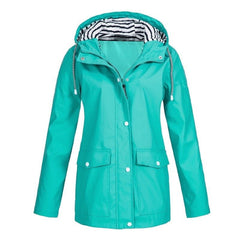 Thibault - Bequeme und wasserabweisende Regenjacke in Türkis