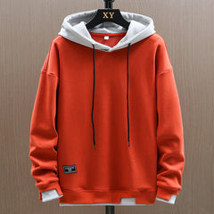 Klassischer zweifarbiger Hoodie - Marco in Orange