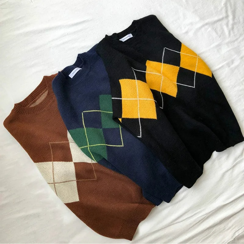 Vintage-Pullover in Übergröß für Damen | Strick