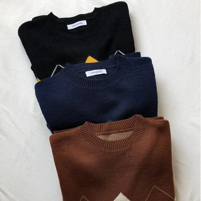 Vintage-Pullover in Übergröß für Damen | Strick