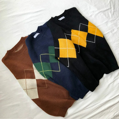 Vintage-Pullover in Übergröß für Damen | Strick
