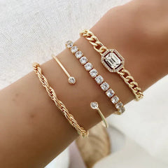 Jacoba® | Calvina Armbandset | Gold in Gold