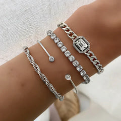 Jacoba® | Calvina Armbandset | Gold in Weißgold