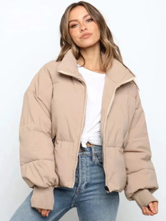 Warme Daunenjacke für Damen | Winter in Khaki