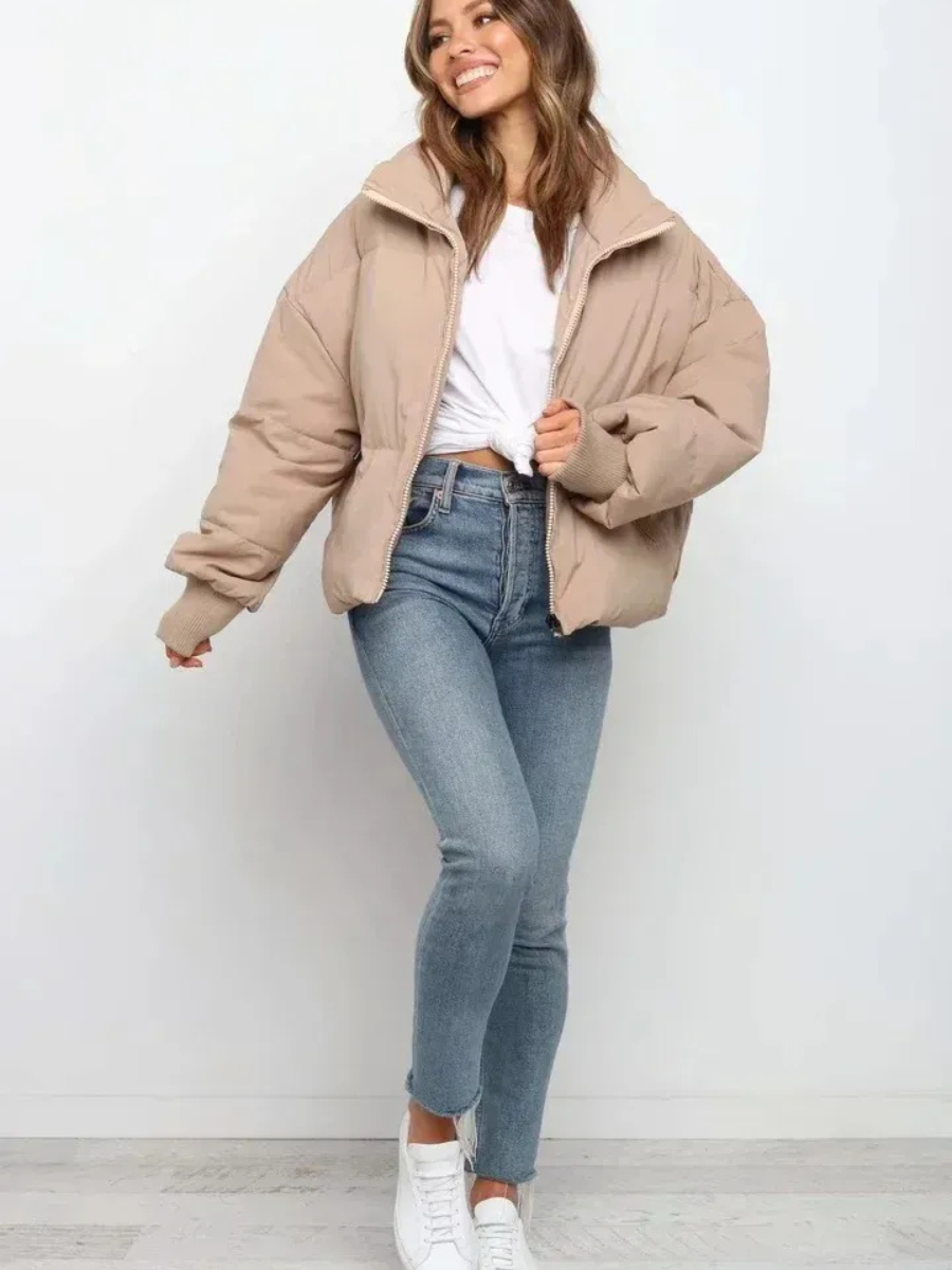 Warme Daunenjacke für Damen | Winter