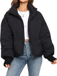 Warme Daunenjacke für Damen | Winter in Schwarz