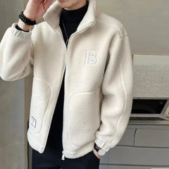 Warme Herren-Fleecejacke - Lothar in Beige